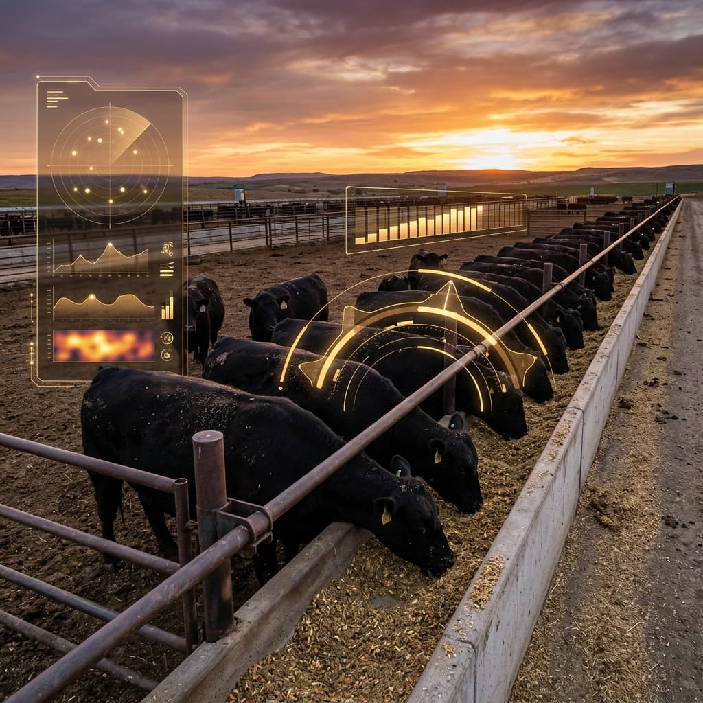 Camera-based bunk visit duration review display for heavy cattle