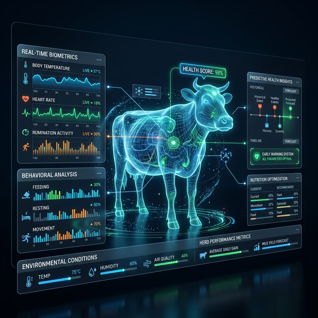 Livestock monitoring interface connecting cattle observations with a mapped feedlot environment